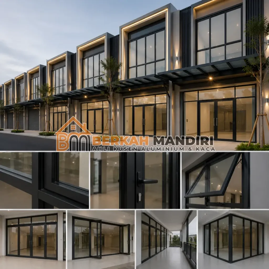 vendor aluminium proyek ruko Tangerang Kota