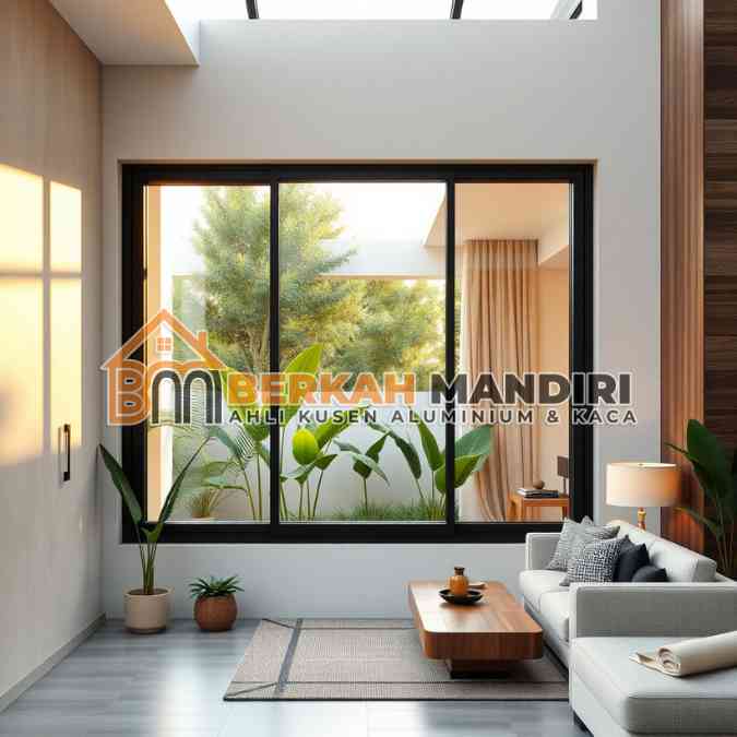 Vendor Kusen jendela aluminium minimalis harga pabrik