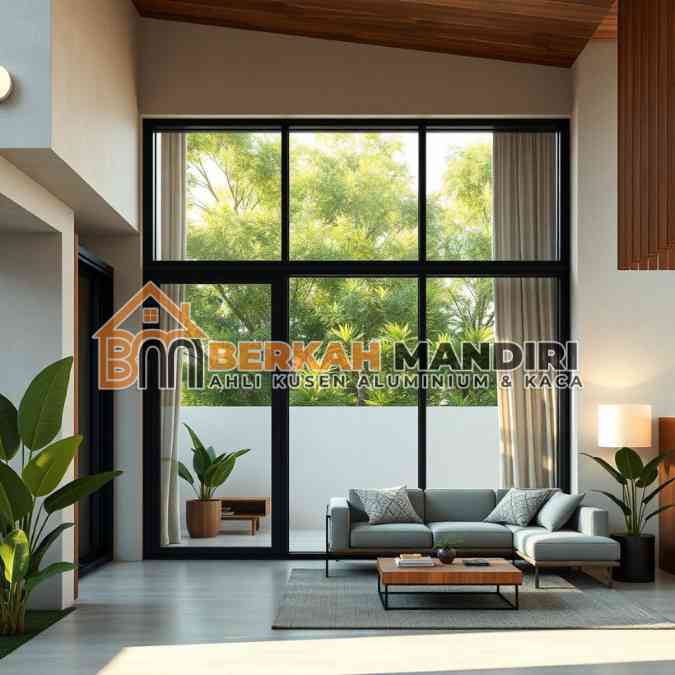 Vendor Kusen jendela aluminium minimalis harga pabrik