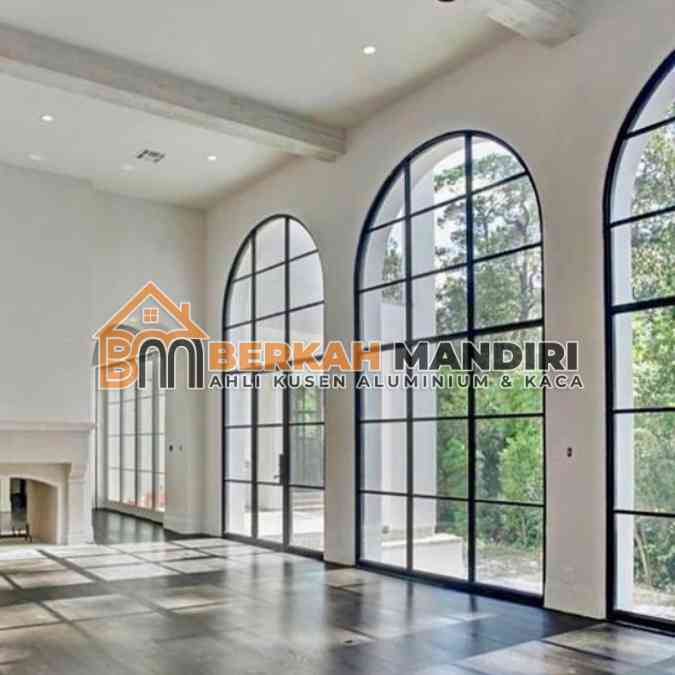 Spesialis kusen jendela aluminium Jakarta lengkung VIP