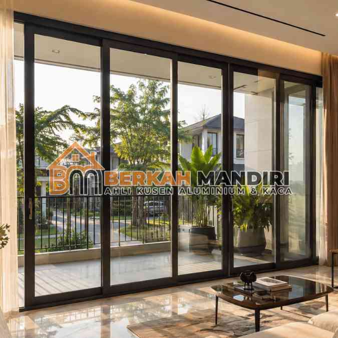 Kusen jendela aluminium Rawalumbu Bekasi sliding bebas pasang